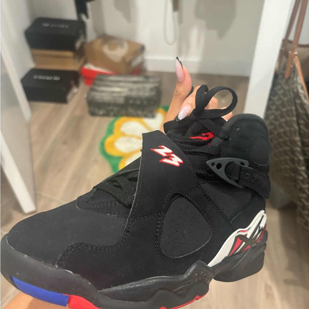 Air Jordan Black and Red Sneakers